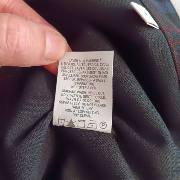 Reitmans NWT Black Tartan Plaid Midi Pencil Skirt Women's Size 5 - Picture 12 of 14